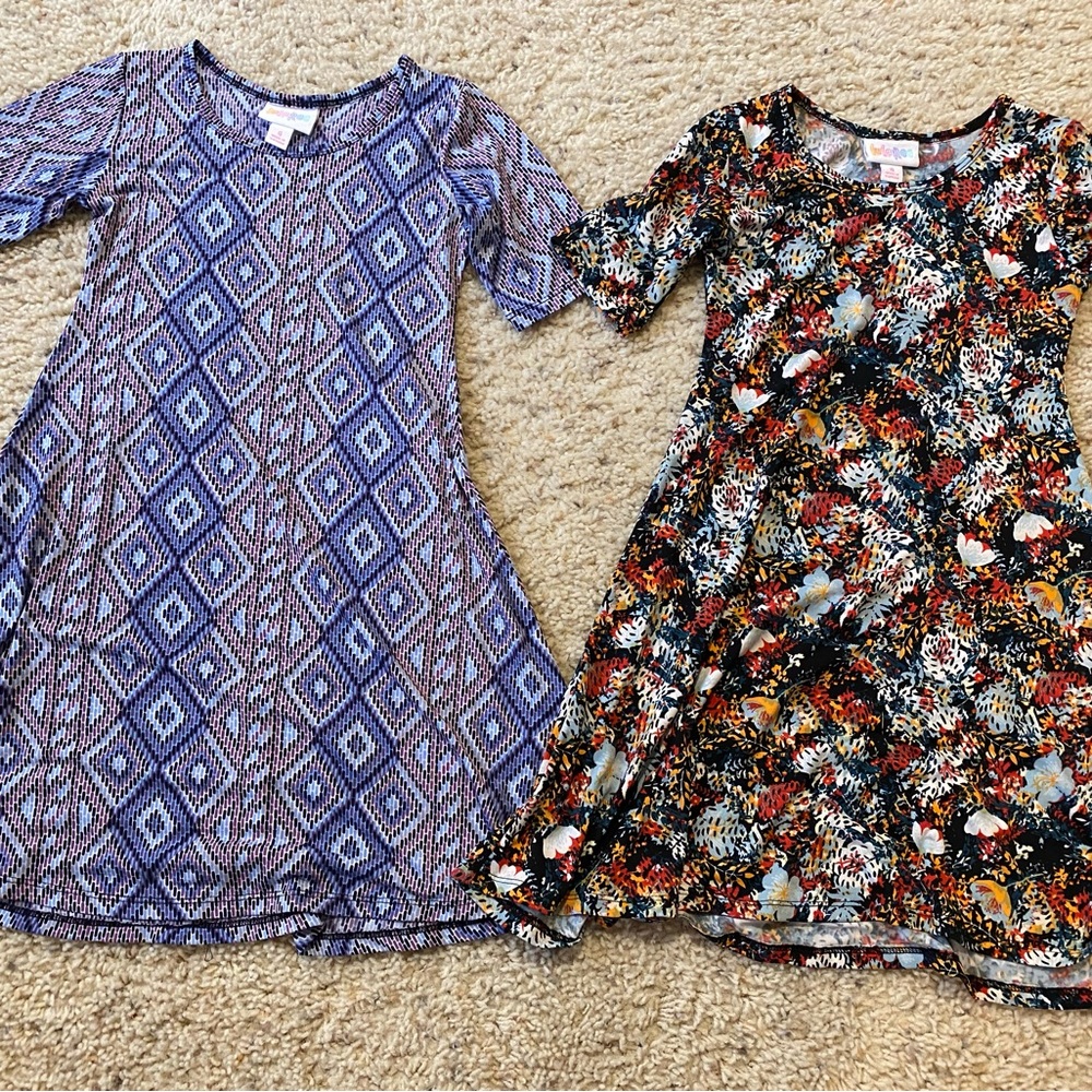 Girls LuLaRoe Dress Lot sz 6